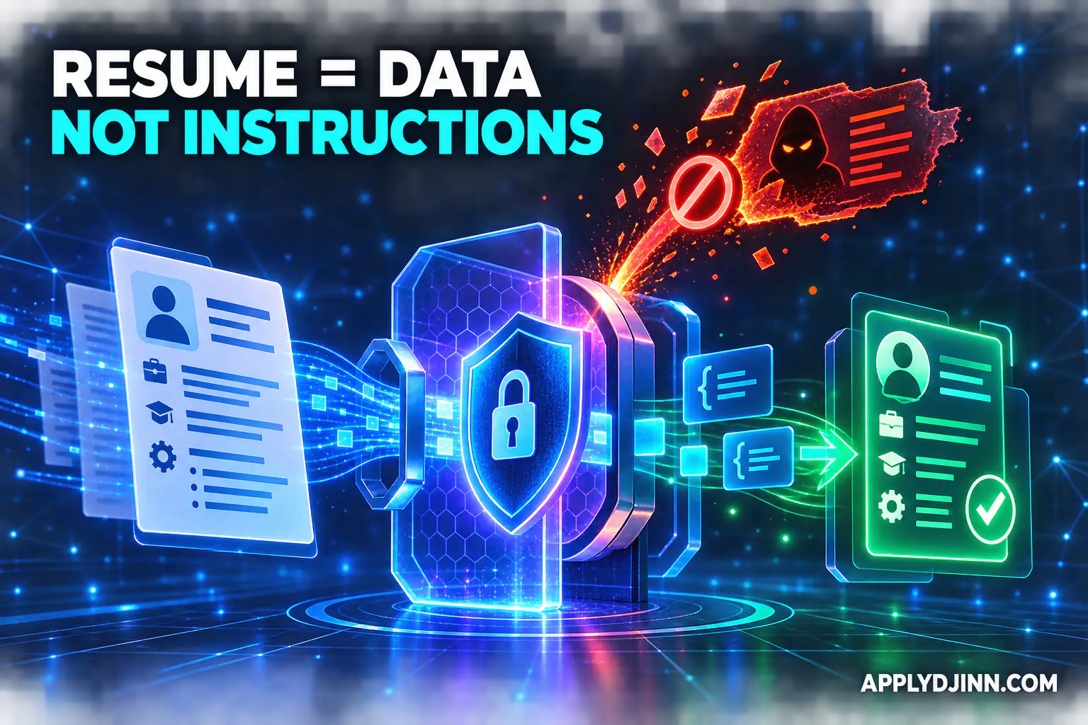 Prompt Injection in Career AI: A Résumé Is Data, Not Instructions