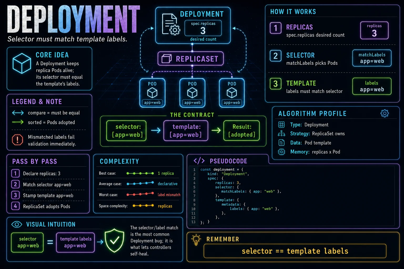 Deployment infographic showing the concept, key steps, and tradeoffs.